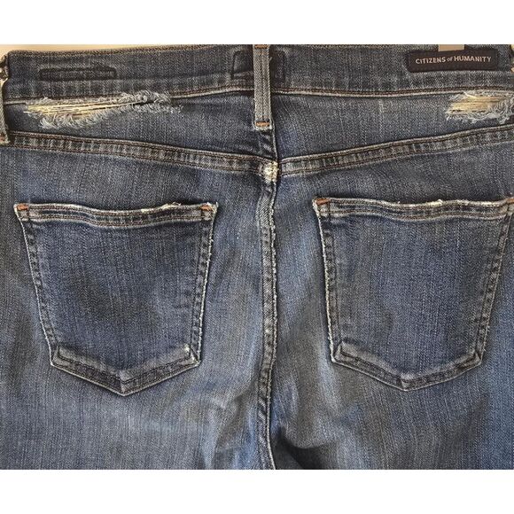 Citizens of Humanity Rocket High Rise Skinny Jeans | Women’s 27 Distressed EUC - Picture 5 of 6